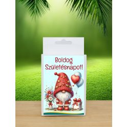 Születésnapi feliratos doboz kézműves szappannal