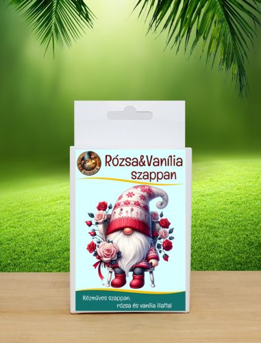 Rózsa és Vanília kézműves szappan