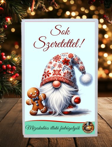 Pezsgő Fürdőgolyók – Forró Mézeskalács illattal (Téli wellness ajándék)