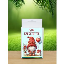   Sok szeretettel” feliratos doboz kézműves szappannal – természetes illóolajjal készült ajándék