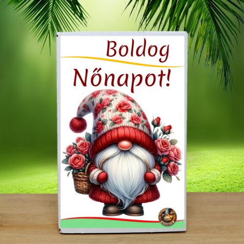 Feliratos eper illatú 8 db fürdőgolyó-Boldog nőnapot
