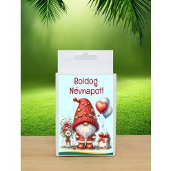 Névnapi feliratos doboz kézműves szappannal 