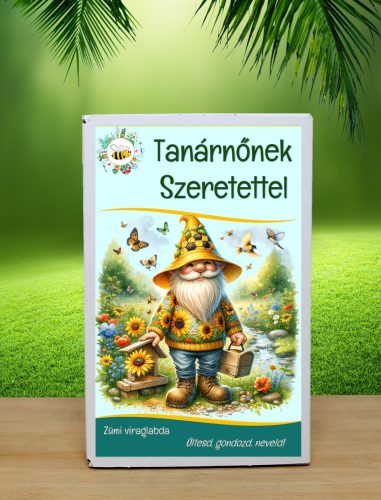 Tanárnőnek Szeretettel feliratos viráglabda 12 db