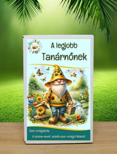 Legjobb tanárnőnek feliratos viráglabda 6 db