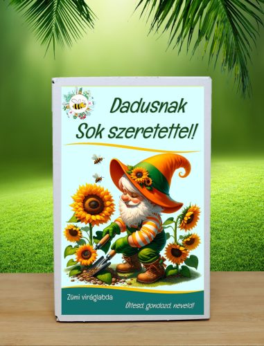 Dadusnak Sok szeretettel feliratos viráglabda 6 db